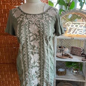 Johnny Was Embroidered Top